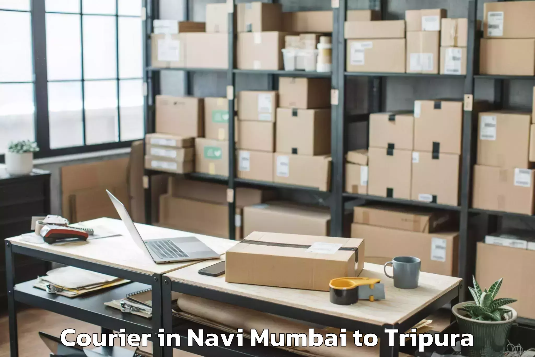 Get Navi Mumbai to Jampuijala Courier